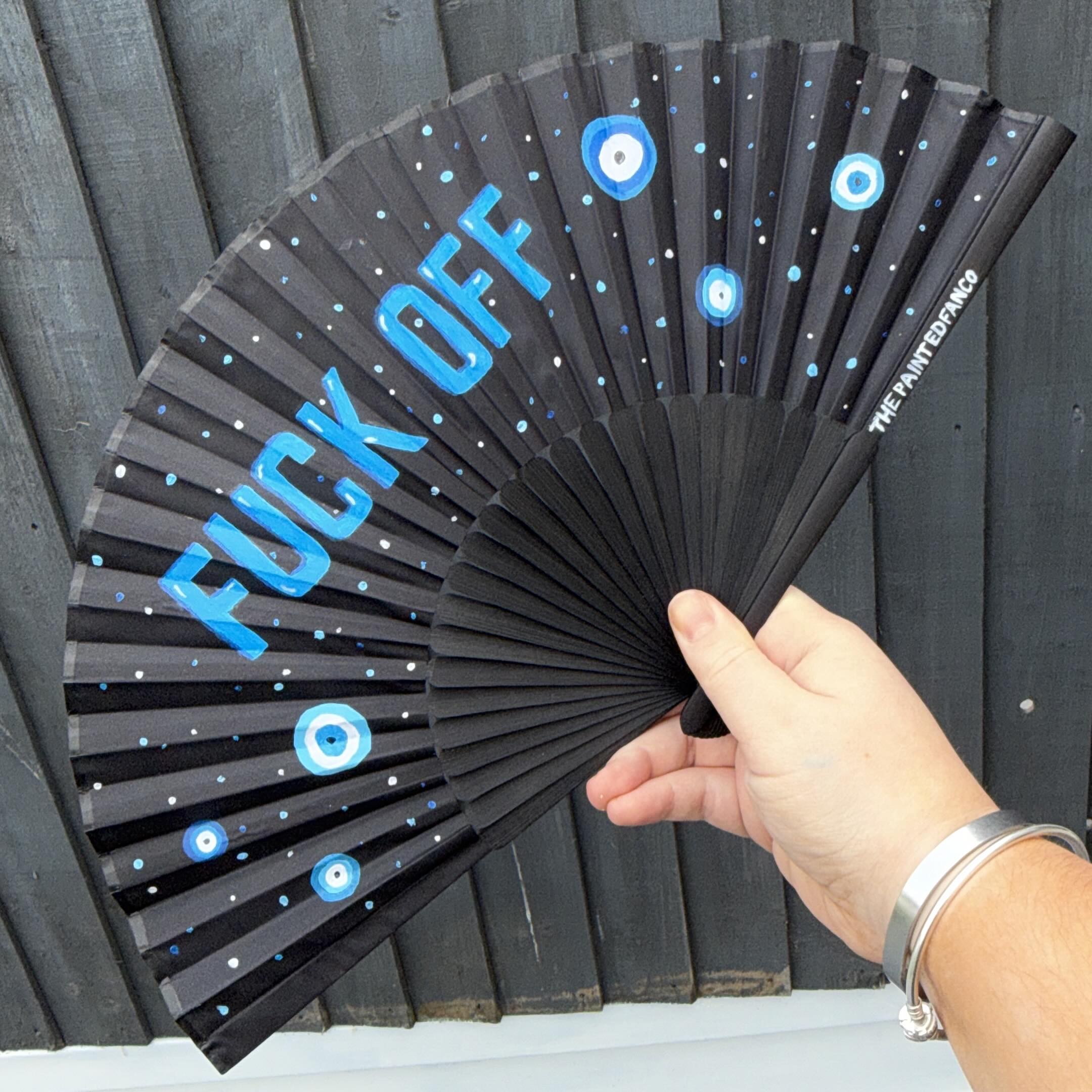 Hand-painted fan creation